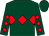 Dark green, red triple diamond, red diamonds on sleeves, dark green cap (Gerard Anthony Ryan)