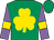Emerald green, gold shamrock, mauve sleeves, gold armlet, emerald green cap (Power Thoroughbreds PTY Limited)