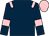 Dark blue, pink epaulets, armlets and cap (Dr V M G Ferguson)