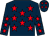 Dark blue, red stars (T T Bloodstocks)
