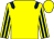 Yellow, dark blue epaulets, striped sleeves (Mr Robert C Whitelock/mr Kenny Johnso)