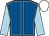 Royal blue, light blue seams and sleeves, white cap (Miss Sally Wall & Star Pointe Ltd)