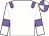 White, mauve epaulettes, mauve armlet, quartered cap (Go Go Go Partnership)