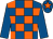 Royal blue and orange check, royal blue sleeves, royal blue cap, orange star (Barry Fulton & Exors The Late Peter Ha)