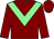 Maroon, light green chevron (David Furman & John Sugarman)