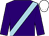 Purple, light blue sash, white cap (Miss Laura Fenwick)