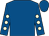 Royal blue, beige spots on sleeves (Mrs Simon Landale)