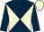 Dark blue and beige diabolo, dark blue sleeves, beige cap (Hush Hush Partnership)