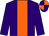 Purple, orange stripe, quartered cap (Mr Simon Edwards)