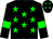 Black, green stars, black sleeves, green armband, black cap, green stars (Mr J H Cronin)