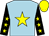 Light blue, yellow star, black sleeves, yellow stars and cap (Hornby Hornets)