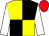 Yellow and black (quartered), white sleeves, red cap (The Dakota Partnership)