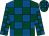 Dark green and royal blue check (16 10 Fakenham)