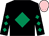 Black, emerald green diamond, diamonds on sleeves, pink cap (Welfordgolf Syndicate)