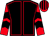 Black, red seams, red and black chevrons on sleeves, striped cap (The Multi-taskers)