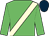 Jade green, cream sash, dark blue cap (Mrs P B E P Farr)