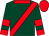 Dark green, red sash, collar, cuffs and armlets, red cap (Mr William Nott)