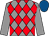 Grey and red diamonds, grey sleeves, royal blue cap (Mr A B Hamilton)