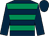 Dark blue, emerald green hoops, dark blue sleeves and cap (Mr P Hollingsworth)