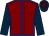 Maroon, blue seams, dark blue sleeves, dark blue, maroon hooped cap (Mr R Bruni & Partner)