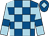 Royal blue and light blue check, light blue sleeves, royal blue armlets, royal blue cap, light blue diamond (Lancashire Lads 2, Gentech & Hoyland)