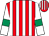 Red and white stripes, white sleeves, emerald green armlets (Mr N Cheng)