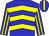 blue, yellow chevrons, striped sleeves and stripe on cap (Chow Yun Sheung)