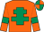 Orange, emerald green cross of lorraine and armlets, emerald green and orange quartered cap (Mr Paul Charlesworth)