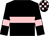 Black, pink hoop and armlets, check cap (Mr David Gill)