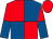 Red and royal blue (quartered), halved sleeves, red cap (Keith Hunter & Francis Ong)