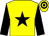 Yellow, black star and sleeves, hooped cap (W A Tunstall & Son)
