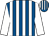 Royal blue and white stripes, white sleeves (Mrs Rose Boyd & Mrs Marie J Armstrong & James Boyce Anderson)