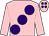 Pink, large purple spots, purple spots on cap (Ned Stark Partnership)