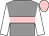 Grey, pink hoop, white sleeves, pink cap (Miss Tina Jackson)