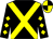 Black, yellow cross belts, diamonds on sleeves, yellow and black quartered cap (Ray, Roberts & Dobbin)