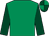 Emerald green, dark green sleeves, dark green and emerald green quartered cap (Chips Keswick, Simon Munir, Isaac Soue)