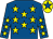 Royal blue, yellow stars, yellow cap, royal blue star (Show Ponies Syndicate)