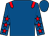 Royal blue, red epaulettes, red stars on sleeves, royal blue cap (Patrick Breen)