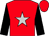 Red, silver star, black sleeves (Dolores Hill)