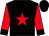 Black, red star, black cuffs on red sleeves (Duane Stevens)
