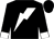 Black, white lightning bolt, white lightning bolt and cuffs on sleeves (Marlene Vela)