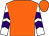 Orange, purple chevrons on white sleeves (Mitch Milliron)