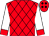Red, black diamonds, red diamonds and cuffs on white sleeves (Hill, Randy L , Ralston, Stephan And Peterson, Billy)