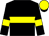 Black, dayglo yellow hoop, armbands and cap, black peak (Messrs G D Tooch & G L Blank & Hyperpaint Syndicat)