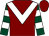 Maroon, white chevron, dark green and white hooped sleeves (Messrs M J Kapnias & A M Kapnias)