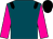 Teal, black epaulettes, dayglo pink sleeves, black cap (Messrs B Kalian, Mayesh Chetty & Rajan Naidoo)