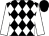 Black, white diamonds, white sleeves, black cap (Jdlp Holdings, Inc)