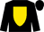 Black, gold shield (Gelfenstein Farm)