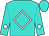 Turquoise, white diamond frame, white diamond sleeves, turquoise cap (Marcelo Cuito Racing Stables Llc)