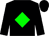 Black, green diamond, black cap (Strike Stable)